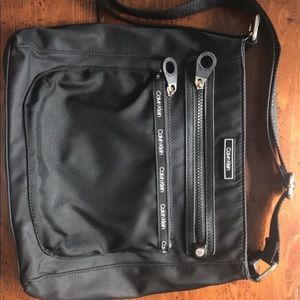 Calvin Klein nylon canvas crossbody bag